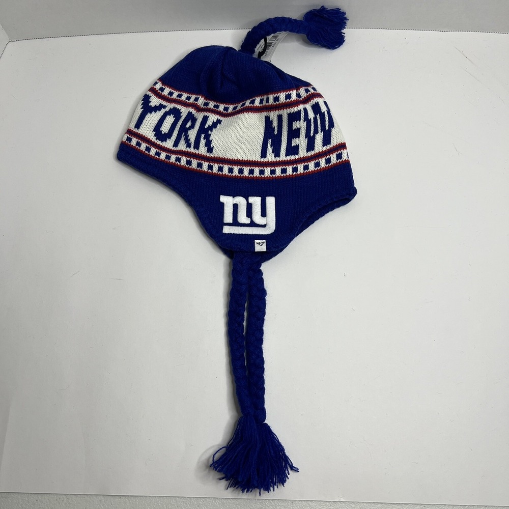 New York Giants Tassel Knit Hat Abomination Vintage NEW "New York"